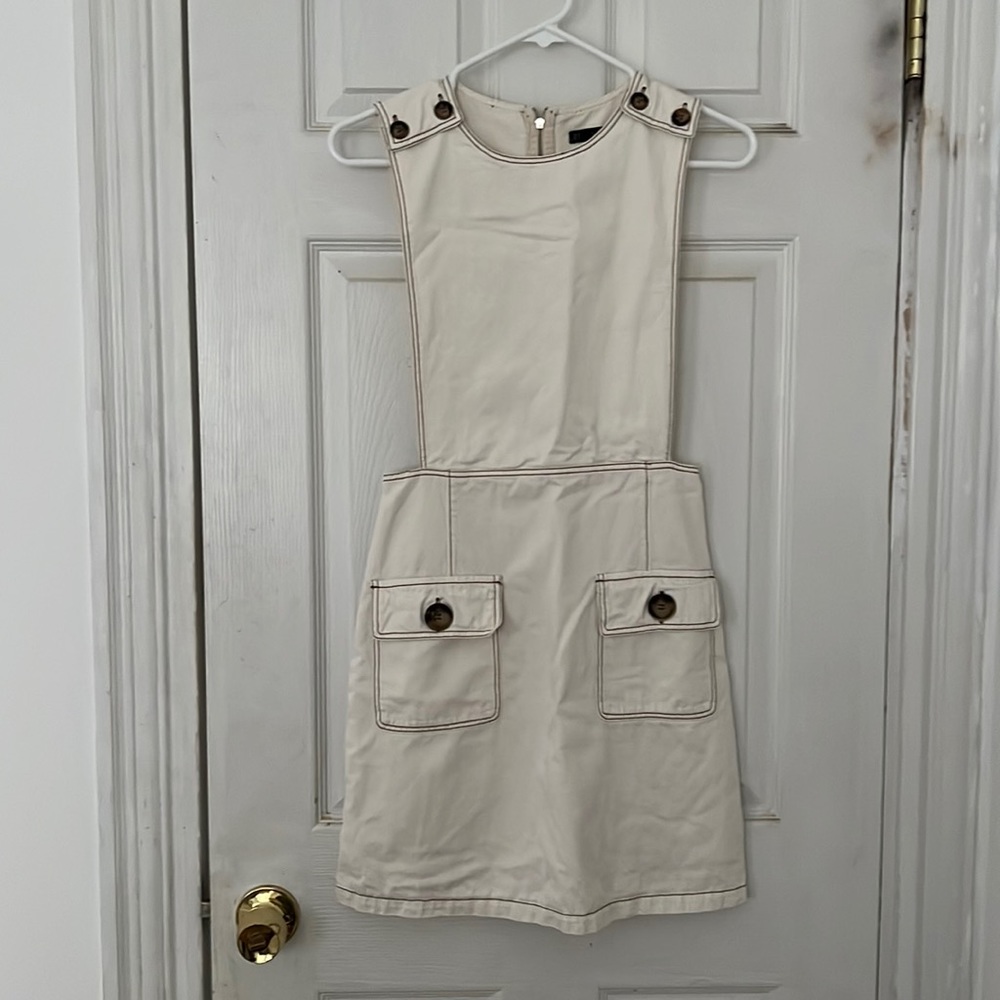 Zara fall pinafore dress